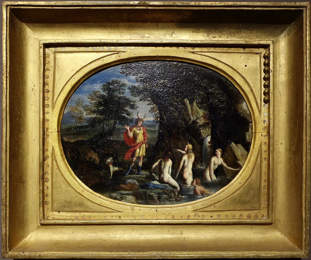 Diana, le ninfe e Atteone - attribuito, pinacoteca Tacchi, Venturi